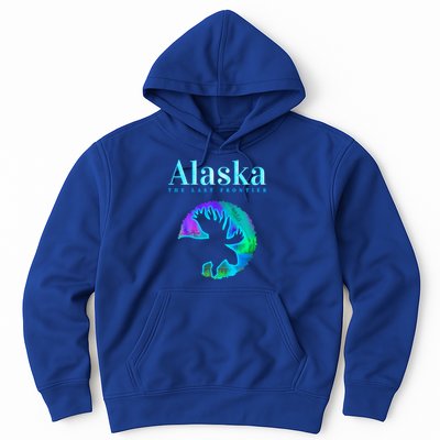 Alaska Moose Aurora Borealis The Last Frontier Funny Gift Hoodie