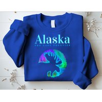 Alaska Moose Aurora Borealis The Last Frontier Funny Gift Sweatshirt