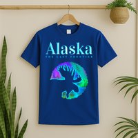 Alaska Moose Aurora Borealis The Last Frontier Funny Gift T-Shirt