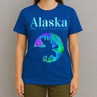Alaska Moose Aurora Borealis The Last Frontier Funny Gift T-Shirt