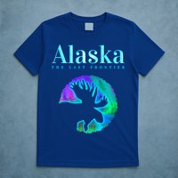 Alaska Moose Aurora Borealis The Last Frontier Funny Gift T-Shirt