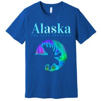 Alaska Moose Aurora Borealis The Last Frontier Funny Gift Premium T-Shirt