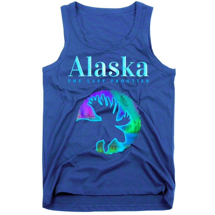 Alaska Moose Aurora Borealis The Last Frontier Funny Gift Tank Top