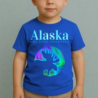 Alaska Moose Aurora Borealis The Last Frontier Funny Gift Toddler T-Shirt