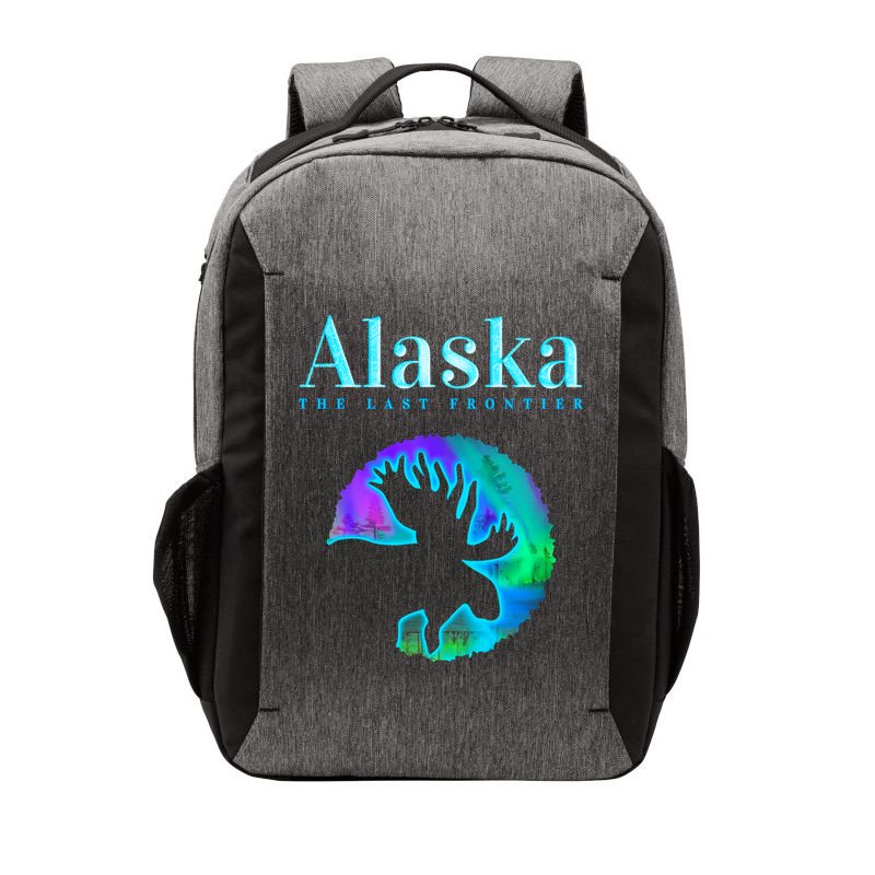 Alaska Moose Aurora Borealis The Last Frontier Funny Gift Vector Backpack