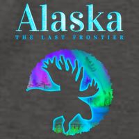 Alaska Moose Aurora Borealis The Last Frontier Funny Gift Vector Backpack