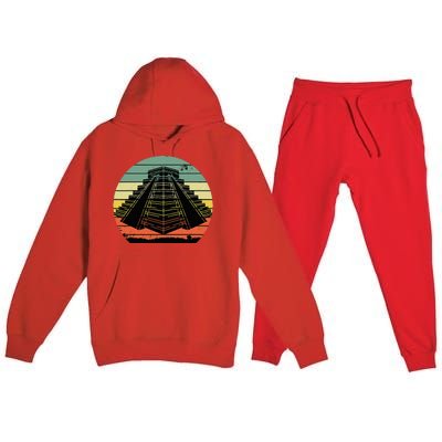 Aztec Mexican Art Cool Mayan Inca Love Perfect Gift Idea Premium Hooded Sweatsuit Set