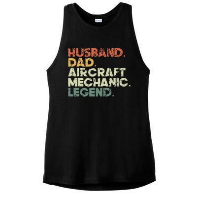 Airplane Mechanic Aircraft Maintenance Pilot Technician Ladies PosiCharge Tri-Blend Wicking Tank