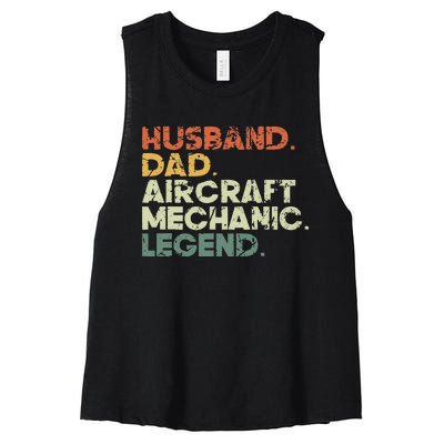 Airplane Mechanic Aircraft Maintenance Pilot Technician Women's Racerback Cropped Tank