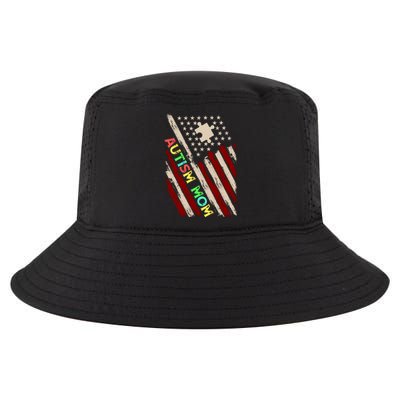 Autism Mom America Flag Cool Comfort Performance Bucket Hat