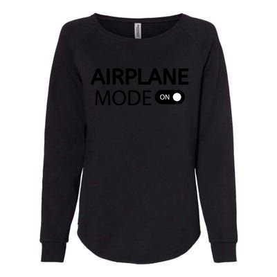 Airplane Mode Womens California Wash Sweatshirt