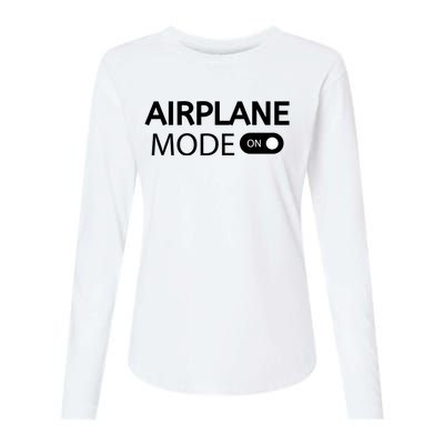 Airplane Mode Womens Cotton Relaxed Long Sleeve T-Shirt