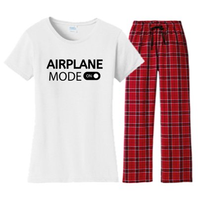 Airplane Mode Women's Flannel Pajama Set