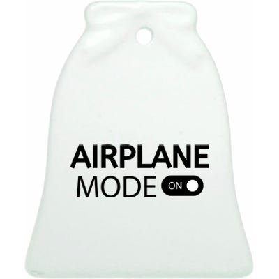 Airplane Mode Ceramic Bell Ornament