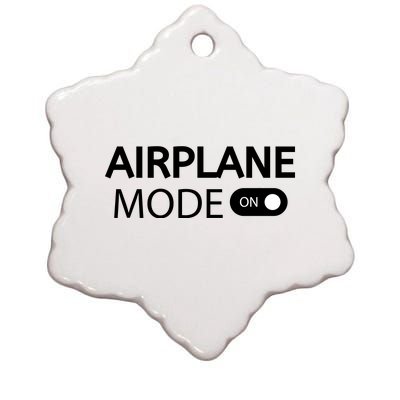 Airplane Mode Ceramic Star Ornament