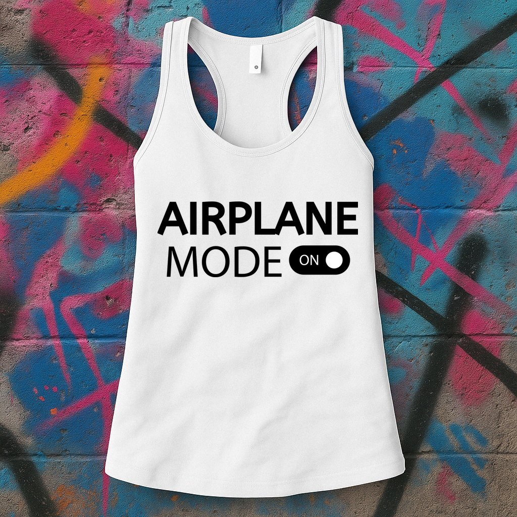 Airplane Mode Womens Tank Top