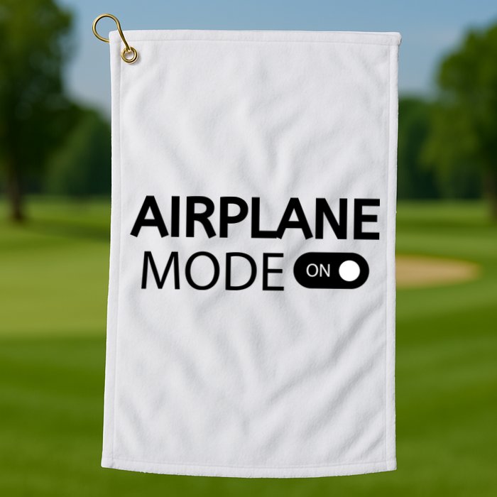 Airplane Mode Golf Towel