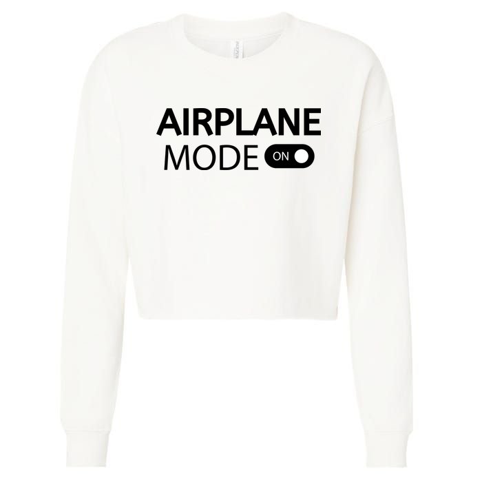 Airplane Mode Cropped Pullover Crew