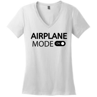 Airplane Mode Women's V-Neck T-Shirt