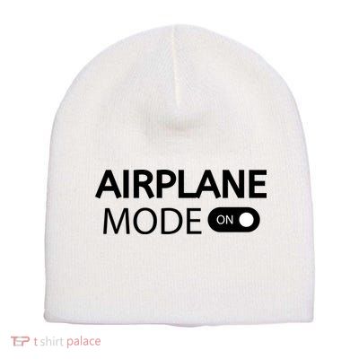 Airplane Mode Short Acrylic Beanie