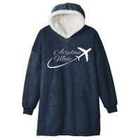 Airplane Mode Hooded Wearable Blanket