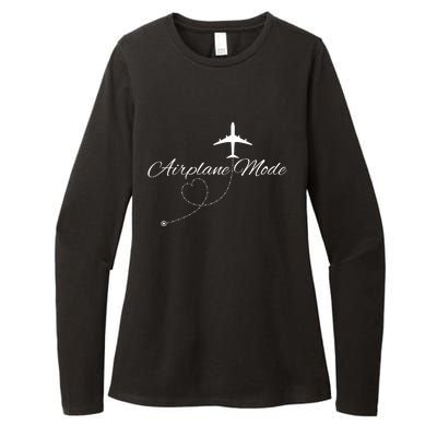 Airplane Mode Womens CVC Long Sleeve Shirt