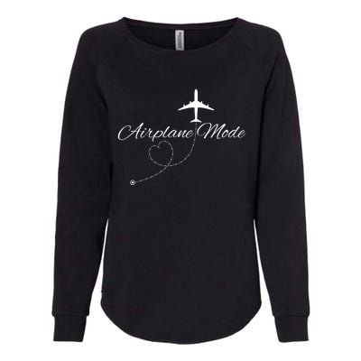 Airplane Mode Womens California Wash Sweatshirt