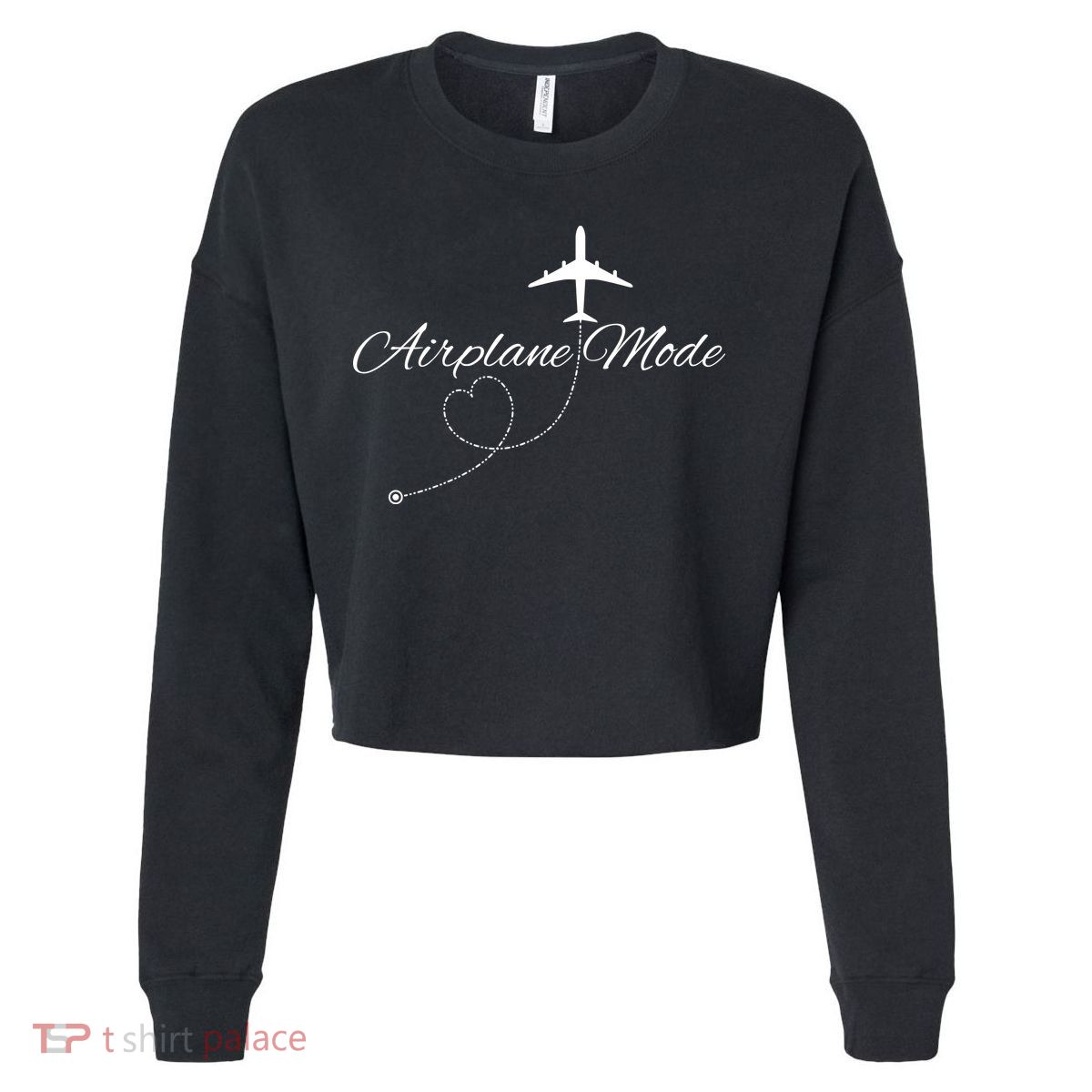 Airplane Mode Cropped Pullover Crew