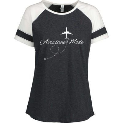 Airplane Mode Enza Ladies Jersey Colorblock Tee