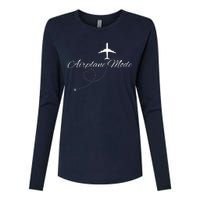 Airplane Mode Womens Cotton Relaxed Long Sleeve T-Shirt