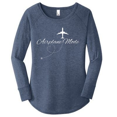 Airplane Mode Women's Perfect Tri Tunic Long Sleeve Shirt