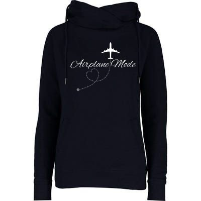 Airplane Mode Womens Funnel Neck Pullover Hood