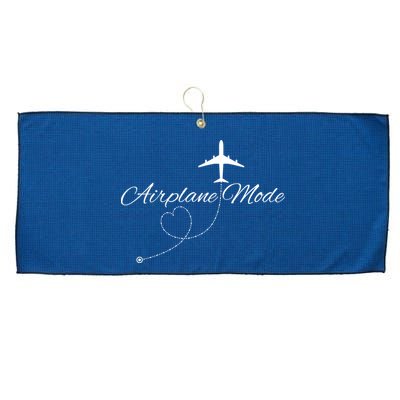 Airplane Mode Large Microfiber Waffle Golf Towel