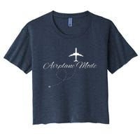 Airplane Mode Women's Crop Top Tee