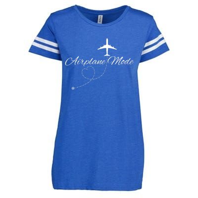 Airplane Mode Enza Ladies Jersey Football T-Shirt