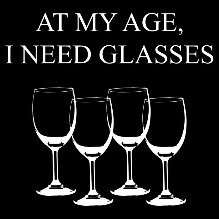 At My Age I Need Glasses Funny Wine 16 in Basic Backpack