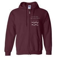 At My Age I Need Glasses Funny Wine Full Zip Hoodie