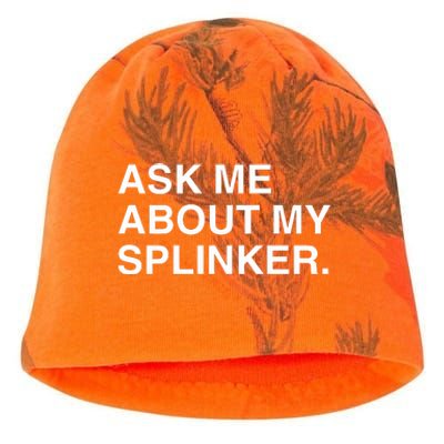 Ask Me About My Splinker Kati - Camo Knit Beanie