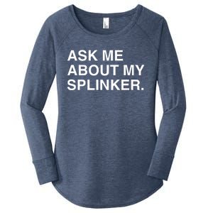 Ask Me About My Splinker Women's Perfect Tri Tunic Long Sleeve Shirt