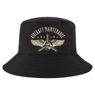 Aircraft Maintenance Airplane Mechanics Aircraft Mechanic Cool Comfort Performance Bucket Hat