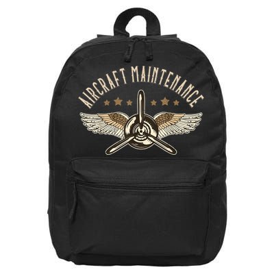 Aircraft Maintenance Airplane Mechanics Aircraft Mechanic 16 in Basic Backpack