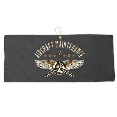 Aircraft Maintenance Airplane Mechanics Aircraft Mechanic Large Microfiber Waffle Golf Towel
