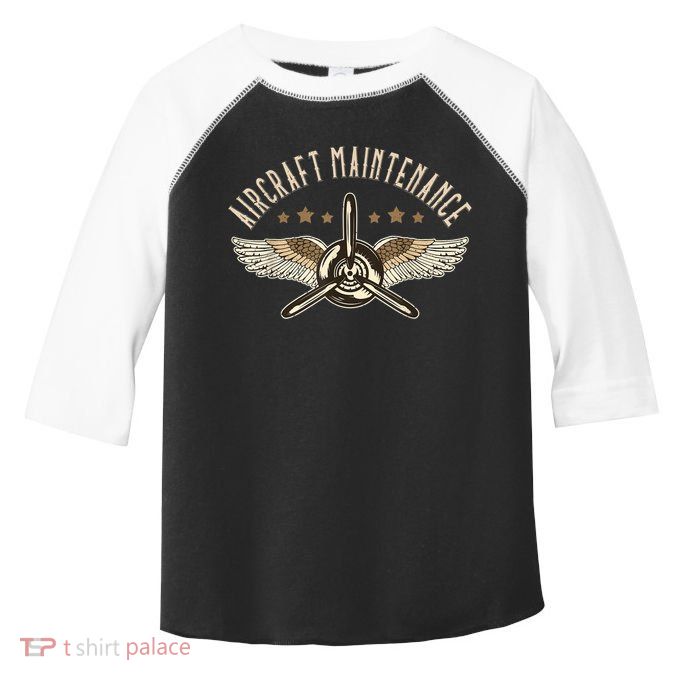 Aircraft Maintenance Airplane Mechanics Aircraft Mechanic Toddler Fine Jersey T-Shirt