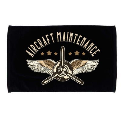 Aircraft Maintenance Airplane Mechanics Aircraft Mechanic Microfiber Hand Towel