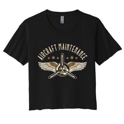 Aircraft Maintenance Airplane Mechanics Aircraft Mechanic Crop Top