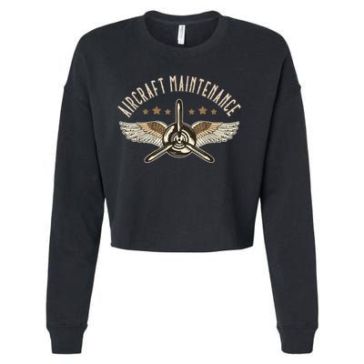 Aircraft Maintenance Airplane Mechanics Aircraft Mechanic Cropped Pullover Crew
