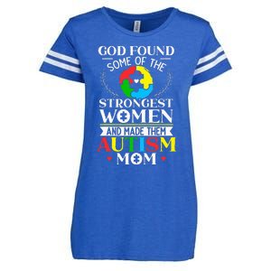 Autism Mom ASD Awareness Autism Spectrum Disorder Mother Enza Ladies Jersey Football T-Shirt