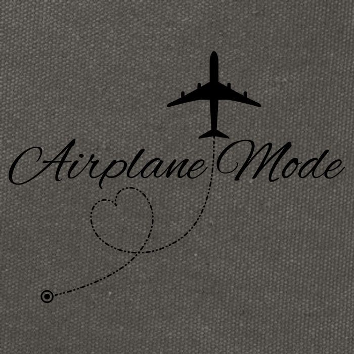 Airplane Mode Cotton Canvas Backpack
