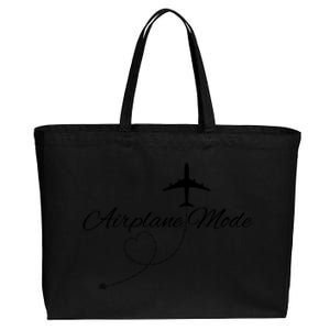 Airplane Mode Cotton Canvas Jumbo Tote