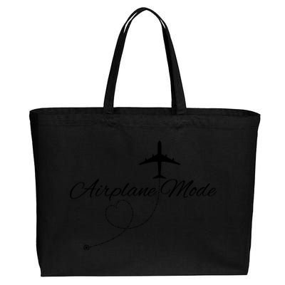 Airplane Mode Cotton Canvas Jumbo Tote